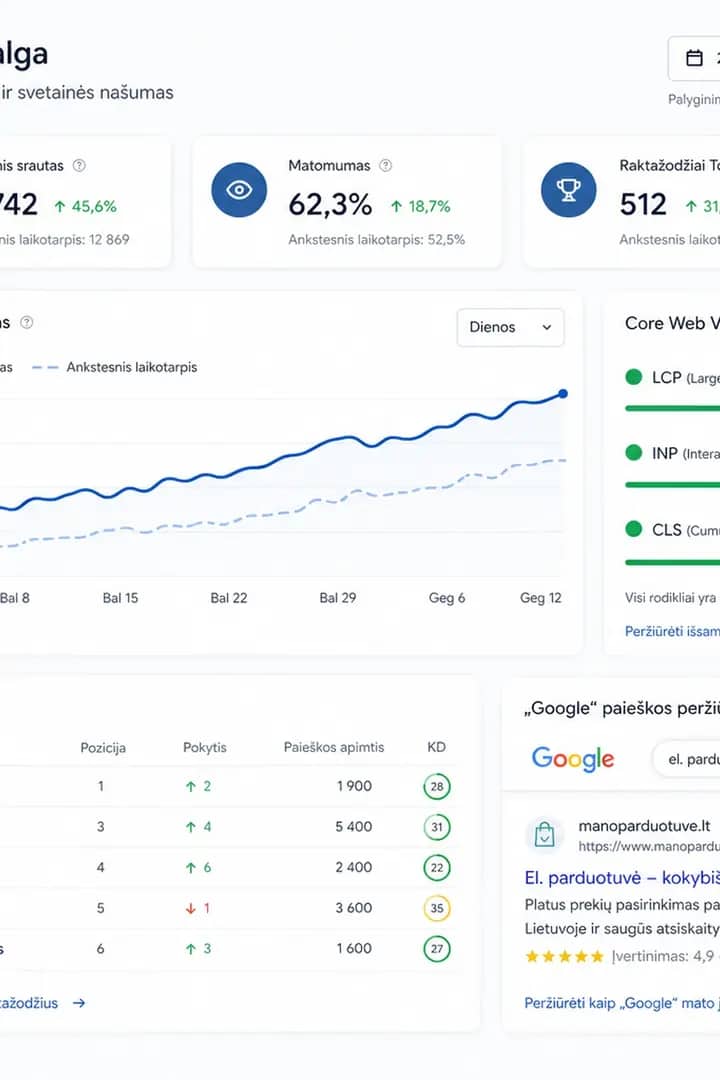 SEO report for online store